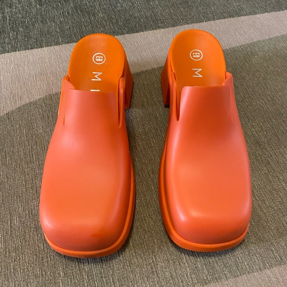 E8 By Miista Blissa Mule Heel in Orange - Picture 5 of 8